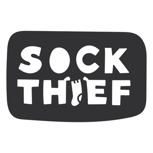 Sock thief dog badge
