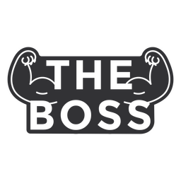 La insignia del perro jefe Diseño PNG