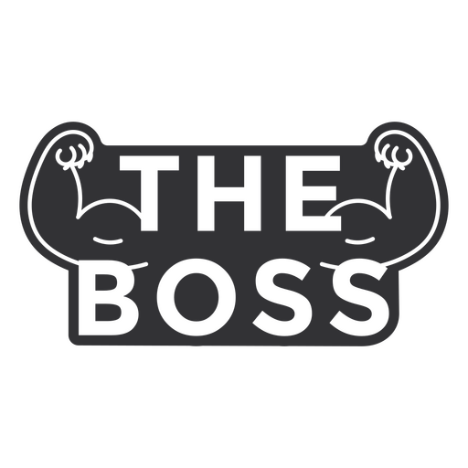 Das Boss-Hundeabzeichen PNG-Design