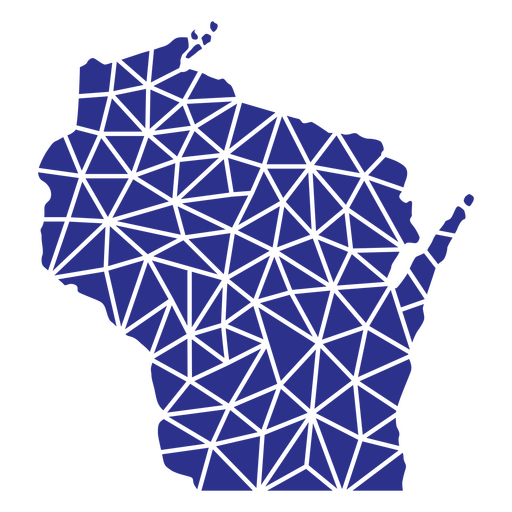 Wisconsin geometrische Zustände PNG-Design