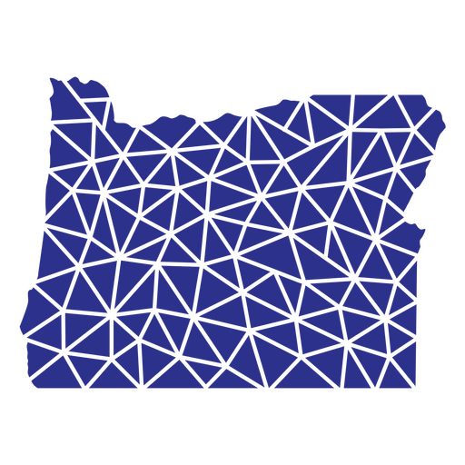 Estados geométricos do Oregon Desenho PNG