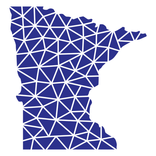 Estados geométricos de Minnesota Diseño PNG