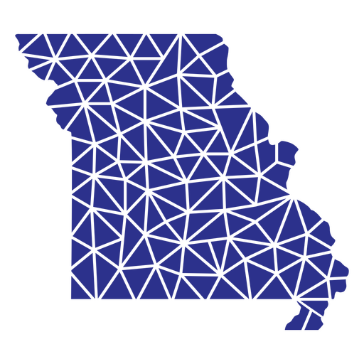 Estados geométricos do Missouri Desenho PNG