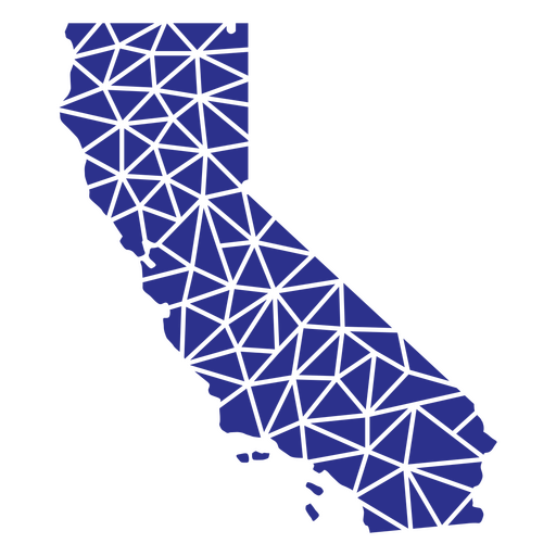 Estados geométricos da Califórnia Desenho PNG