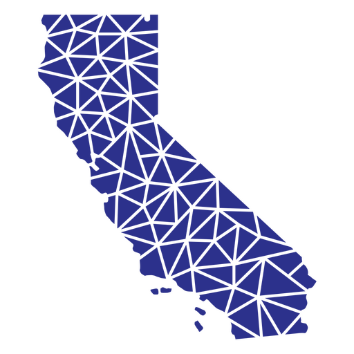 Kalifornische geometrische Staaten PNG-Design