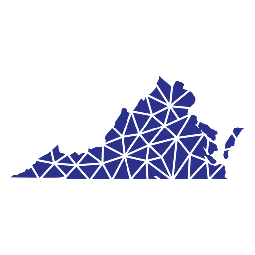 Estados da Virgínia Geométrica Desenho PNG