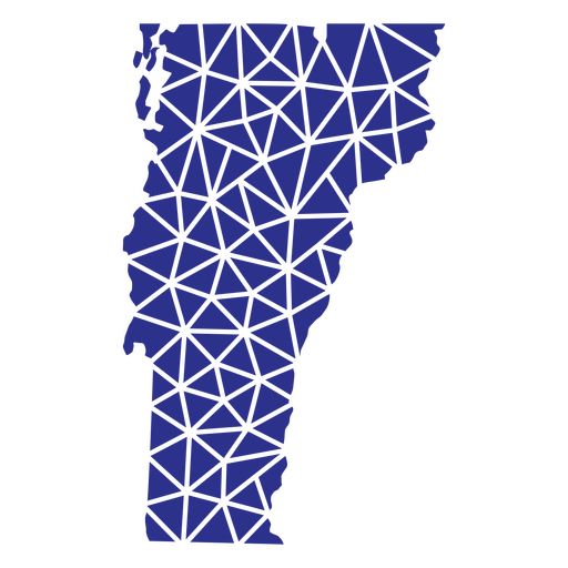 Estados geométricos de Vermont Desenho PNG