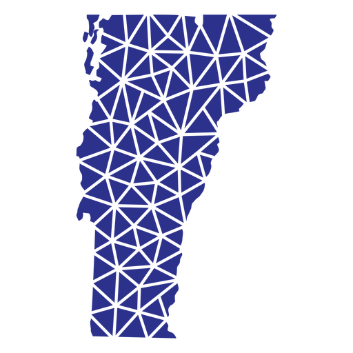 Vermont geometrische Staaten PNG-Design