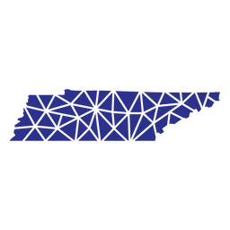 Tennessee estados geométricos Diseño PNG
