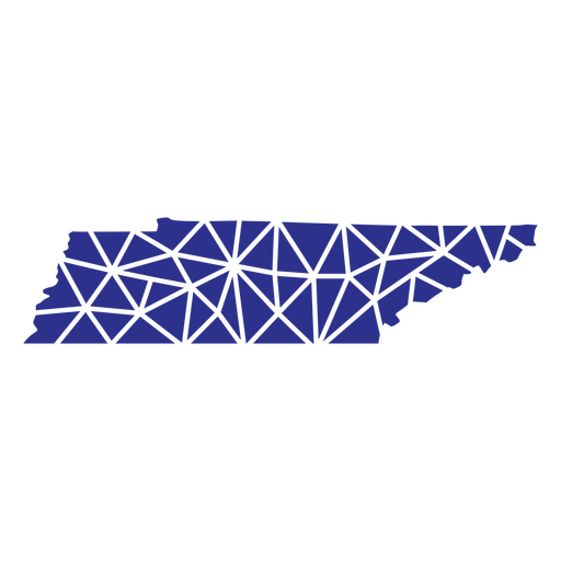 Estados geométricos do Tennessee Desenho PNG