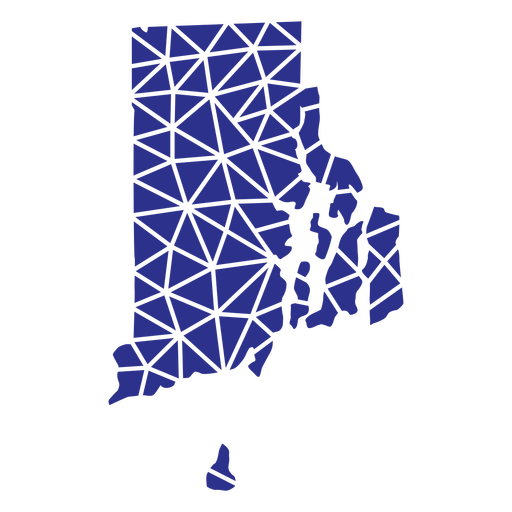 Estados geométricos de Rhode Island Desenho PNG