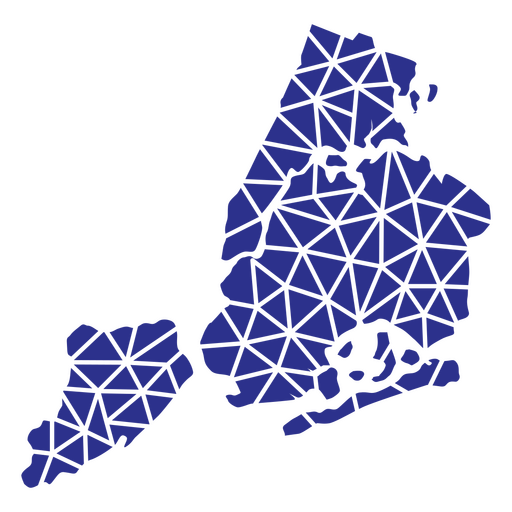 Estados geométricos de Nova York Desenho PNG