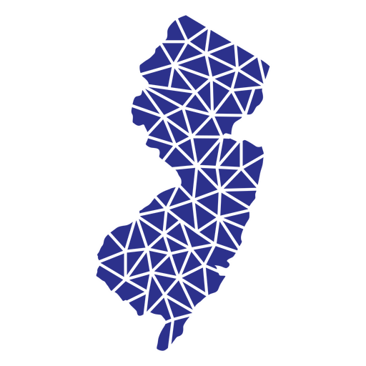 Estados geométricos de Nova Jersey Desenho PNG