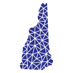 Geometrische Zustände in New Hampshire PNG-Design