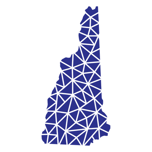 Estados geométricos de New Hampshire Desenho PNG