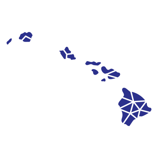 Estados geométricos de Hawai Diseño PNG