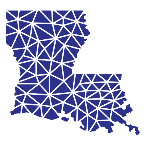 estados geométricos da Louisiana Desenho PNG