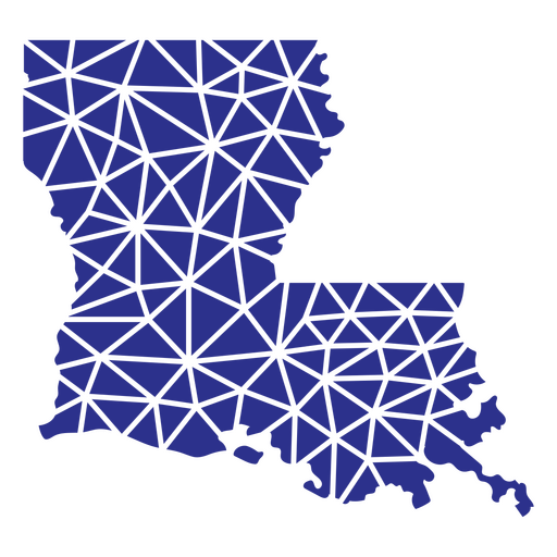 Louisiana geometric states PNG Design