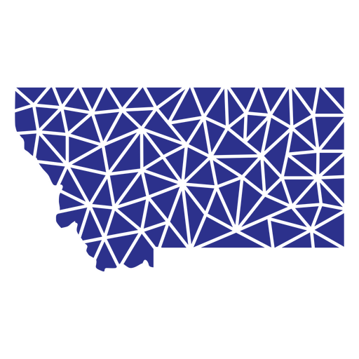 Geometrische Zustände in Montana PNG-Design