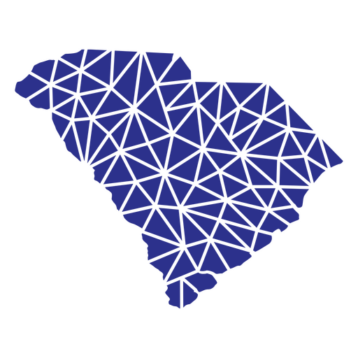Estados geométricos da Carolina do Sul Desenho PNG