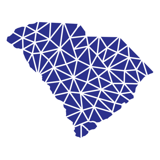 Estados geom?tricos da Carolina do Sul Desenho PNG