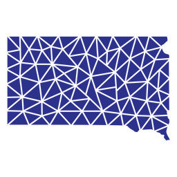 South dakota geometric states PNG Design Transparent PNG