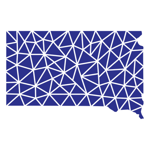 Estados geométricos da Dakota do Sul Desenho PNG