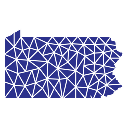 Estados geométricos de Pensilvania Diseño PNG