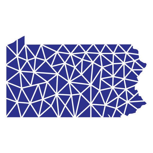 Estados geométricos de Pensilvania Diseño PNG