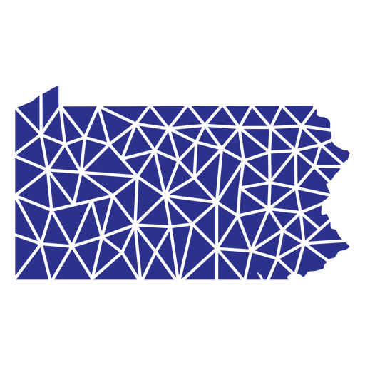 estados geométricos da Pensilvânia Desenho PNG