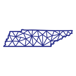 Tennessee map polygonal