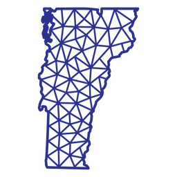 Vermont map polygonal