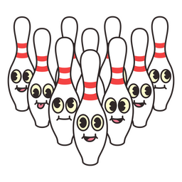 Pins retro cartoon formation PNG Design