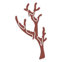 Winter nature branch icon PNG Design