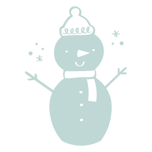 Ícone de boneco de neve da natureza do inverno