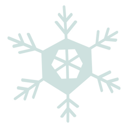 Ícone de floco de neve da natureza do inverno Desenho PNG