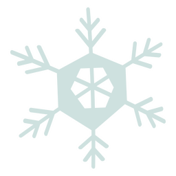 Icono de copo de nieve de naturaleza de invierno