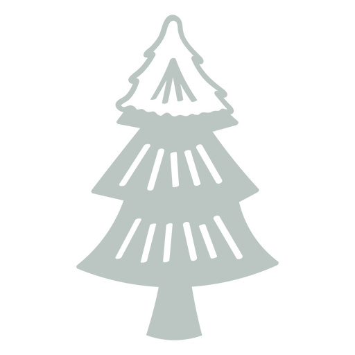 Icono de pino de naturaleza de invierno Diseño PNG