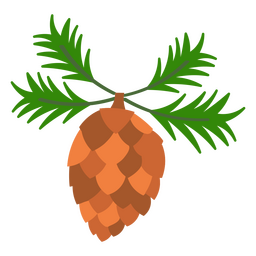Icono de piña de invierno Diseño PNG