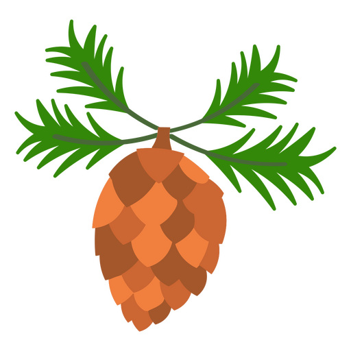 Icono de piña de invierno Diseño PNG