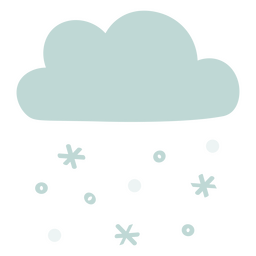 ícone de neve de nuvem de inverno
