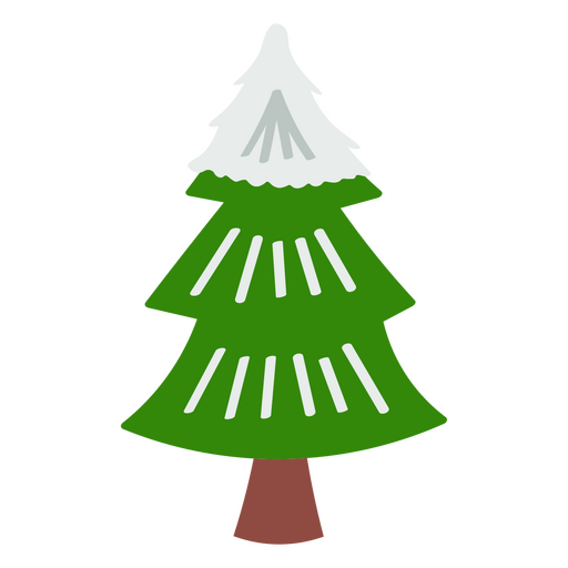 Icono de pino de invierno Diseño PNG
