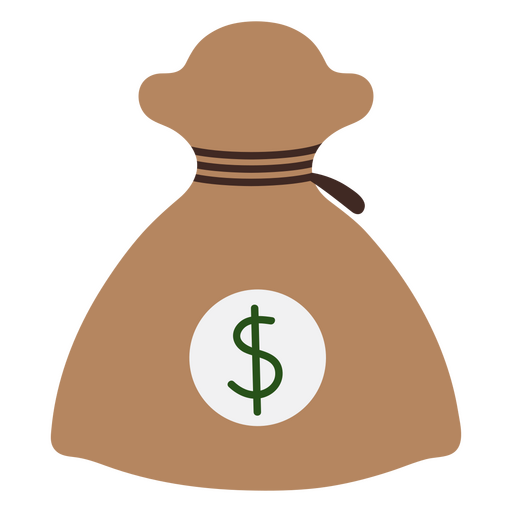 Icono de bolsa de dinero Diseño PNG
