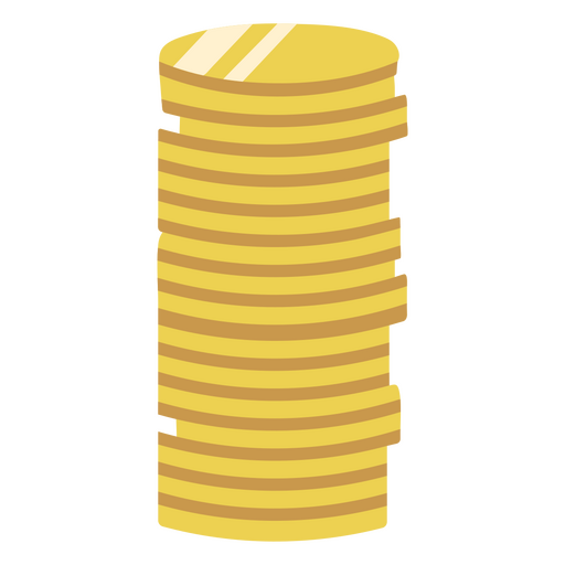 Money coins stack icon PNG Design