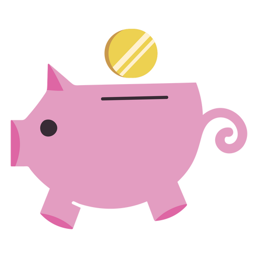 Money piggy bank coin icon