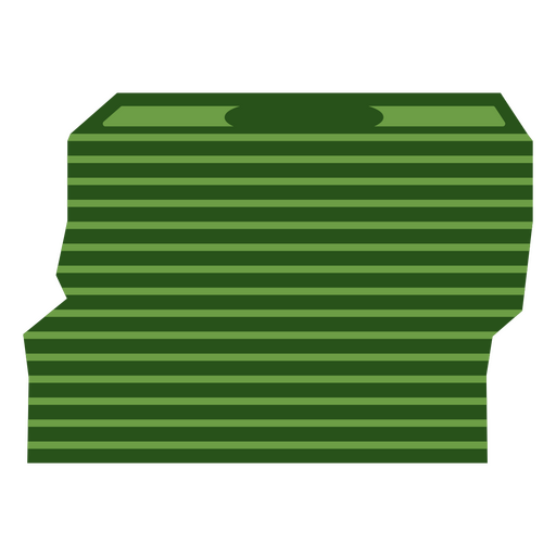 Icono de billetes de pila de dinero Diseño PNG