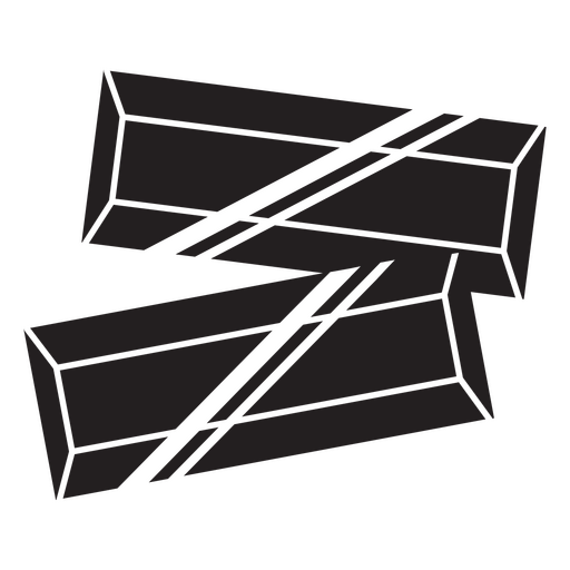 Einfaches Symbol f?r Geldbarren PNG-Design
