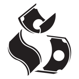 Dinero cayendo facturas simple icono Diseño PNG