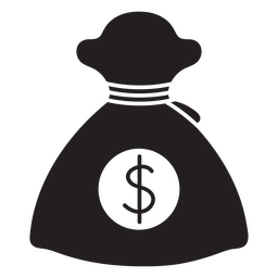 Icono simple de bolsa de dinero