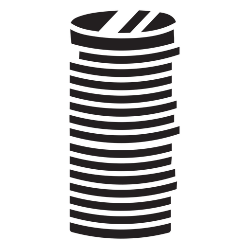 Stack of Shiny Coins PNG Design